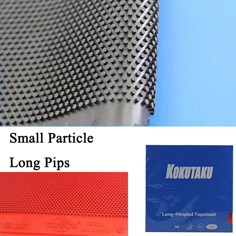 Table Tennis Rubber - KOKUTAKU Kleine Deeltjes Tafeltennisrubber Lange Pips