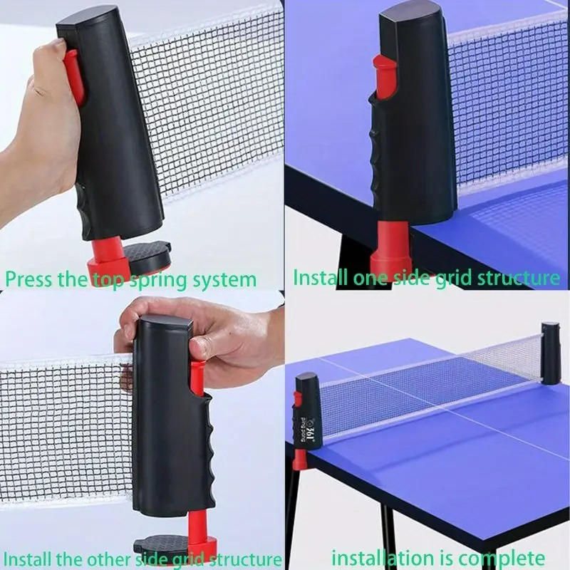 Table Tennis Net Set - 2025 Hot Tafeltennisnet Overal Intrekbaar Rek