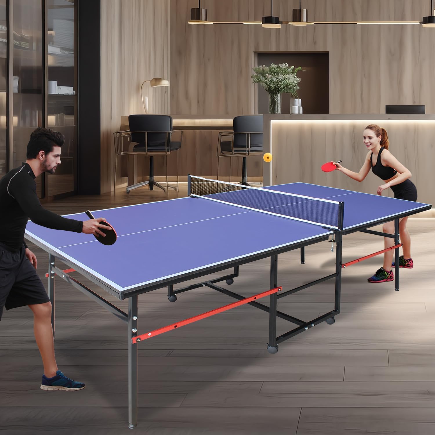 8 ft draagbare pingpongtafel,  - Table Tennis Net Set recensie en prijs