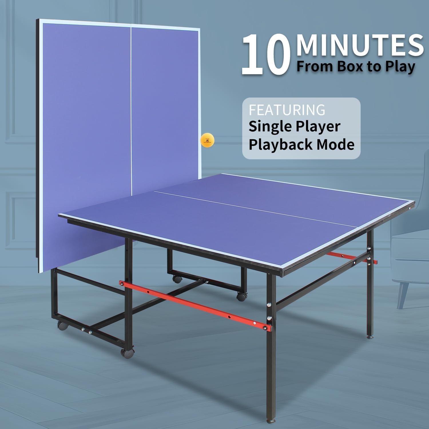 8 ft draagbare pingpongtafel,  - Table Tennis Net Set recensie en prijs