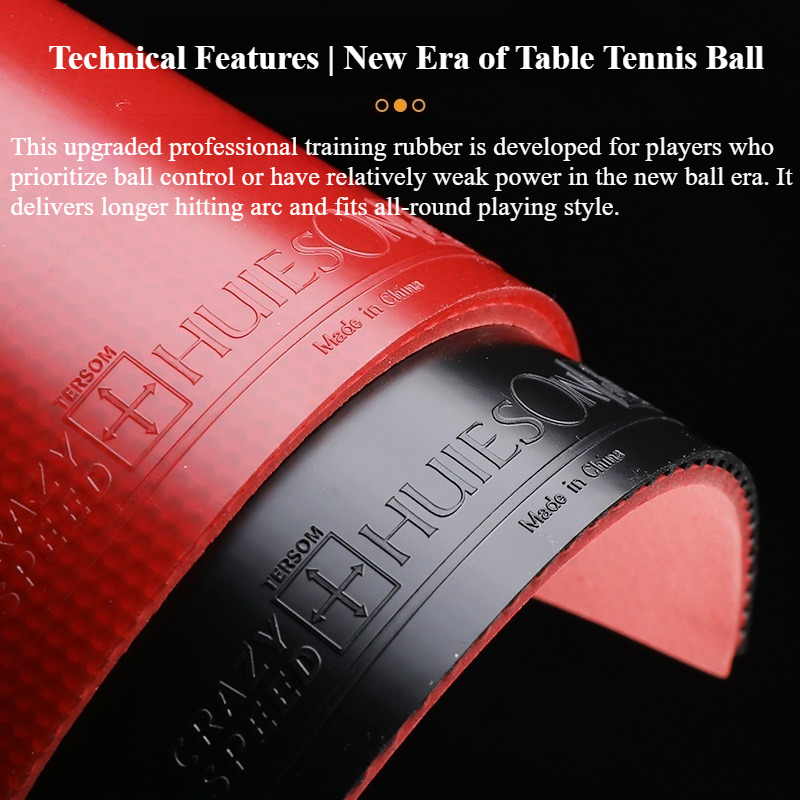 Huieson CRAZY SPEED Tafeltenni - Table Tennis Rubber recensie en prijs