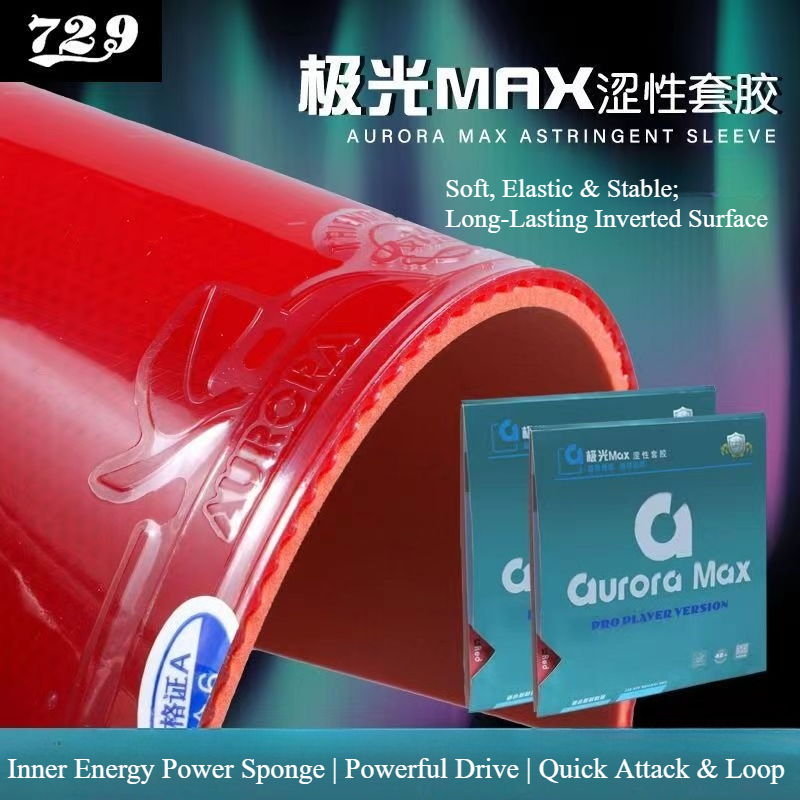 729 Friendship Aurora Max Tafe - Table Tennis Rubber recensie en prijs